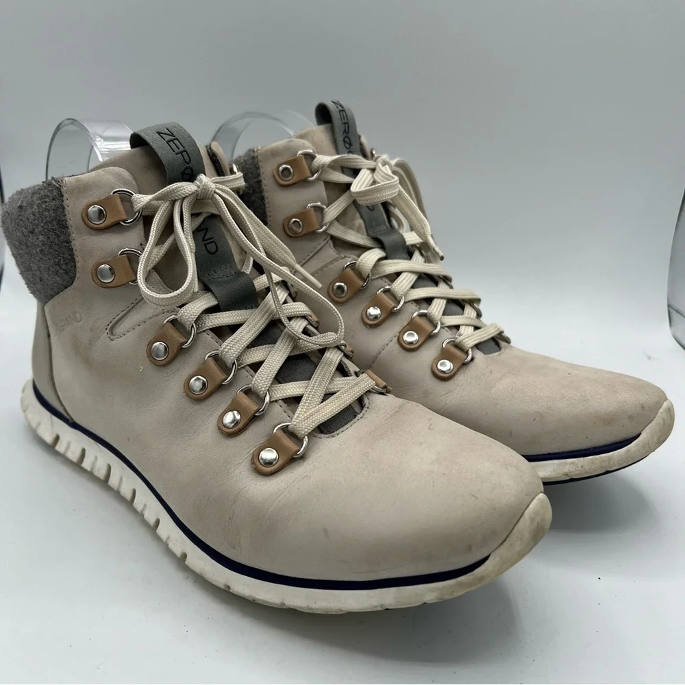Cole Haan Zero Grand OS Waterproof Hiking Boots Women’s Size 9 Gray Ivory